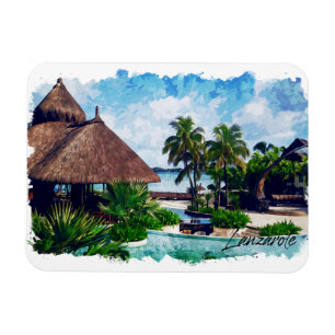 Magnet Flexible Lanzarote Canaries Espagne Tropical