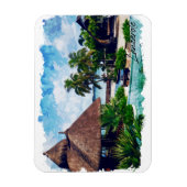 Magnet Flexible Lanzarote Canaries Espagne Tropical (Vertical)