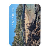 Magnet Flexible Lanzarote Puerto del Carmen vue de la plage (Vertical)