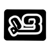 Magnet Flexible Lao / Laos Numéro Huit / 8 / ໘ (Mauvais/Peuple) La (Horizontal)