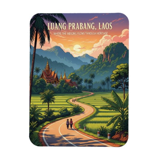 Magnet Flexible Laos Luang Prabang (Vertical)