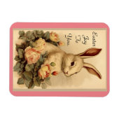 Magnet Flexible Lapin Avec Fleurs Aimant Flexible (Horizontal)