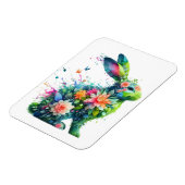 Magnet Flexible Lapin de lapin de puissance de fleurs (Côté Gauche)