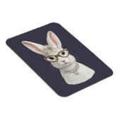 Magnet Flexible Lapin de mode amusant avec lunettes léopard (Côté Droit)