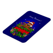 Magnet Flexible Lapin de Noël (Côté Gauche)