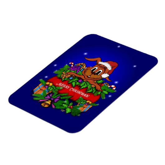 Magnet Flexible Lapin de Noël (Côté Gauche)