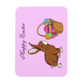 Magnet Flexible Lapin De Pâques Avec Aimant De Panier (Vertical)