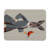 Magnet Flexible Lapin Et Oiseau (Horizontal)