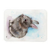 Magnet Flexible Lapin gris (Horizontal)