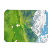 Magnet Flexible Lapin mignon à Mountain View (Horizontal)