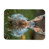 Magnet Flexible Lapin russe bleu, (Horizontal)
