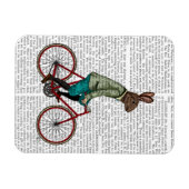 Magnet Flexible Lapin Sur Vélo 2 (Horizontal)