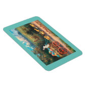 Magnet Flexible Lapin vintage Avec Aimant Wagon (Côté Droit)