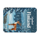 Magnet Flexible Laponie Finlande Vintage (Horizontal)