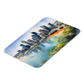 Magnet Flexible L'aquarelle de Brisbane (Côté Gauche)