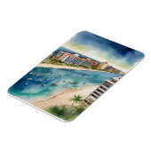 Magnet Flexible L'aquarelle de Cancun (Côté Gauche)