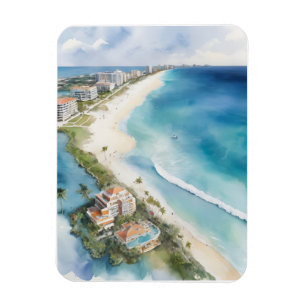 Magnet Flexible L'aquarelle de Cancun
