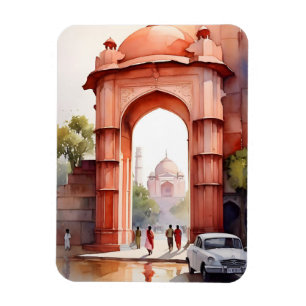 Magnet Flexible L'aquarelle de Delhi