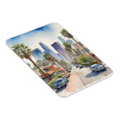 Magnet Flexible L'aquarelle de Los Angeles (Côté Droit)