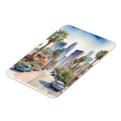 Magnet Flexible L'aquarelle de Los Angeles (Côté Gauche)