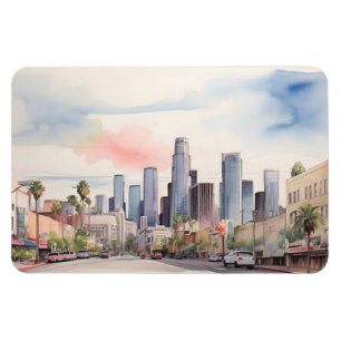 Magnet Flexible L'aquarelle de Los Angeles