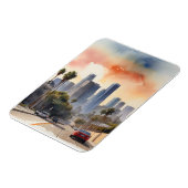Magnet Flexible L'aquarelle de Los Angeles (Côté Gauche)