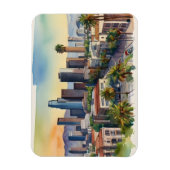 Magnet Flexible L'aquarelle de Los Angeles (Vertical)