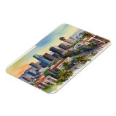 Magnet Flexible L'aquarelle de Los Angeles (Côté Gauche)