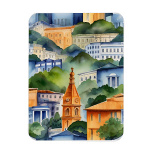 Magnet Flexible L'aquarelle de Rio de Janeiro