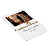 Magnet Flexible L'arc d'or applaudit à 60 ans de mariage (Côté Droit)