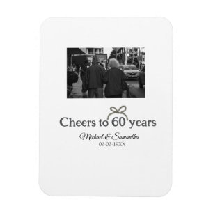 Magnet Flexible L'arc d'or applaudit à 60 ans de mariage