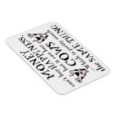 Magnet Flexible L'argent ne peut pas acheter le bonheur - l'aimant (Côté Droit)