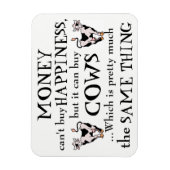 Magnet Flexible L'argent ne peut pas acheter le bonheur - l'aimant (Vertical)