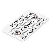 Magnet Flexible L'argent ne peut pas acheter le bonheur - l'aimant (Côté Gauche)