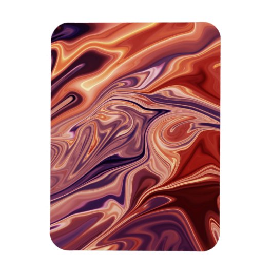 Magnet Flexible L'art abstrait de la lave (Vertical)