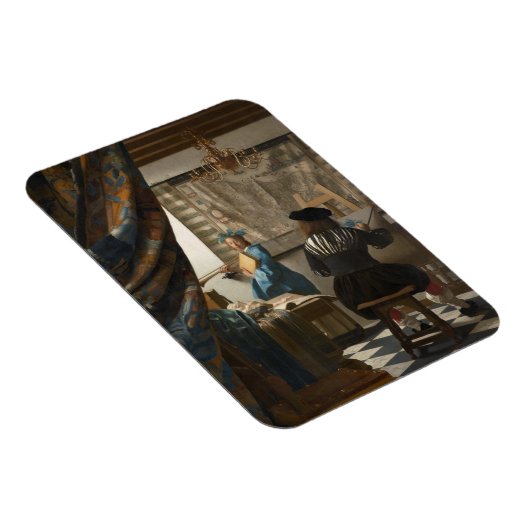 Magnet Flexible L'art de la peinture par Johannes Vermeer (Côté Droit)