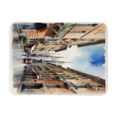 Magnet Flexible L'art de l'aquarelle à Milan (Horizontal)