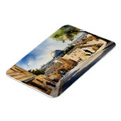 Magnet Flexible L'art de l'aquarelle Jérusalem Israël (Côté Gauche)