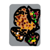 Magnet Flexible L'art des points d'écureuil (Vertical)