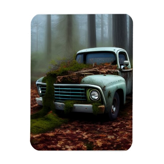 Magnet Flexible L'Art numérique de camion abandonné (Vertical)