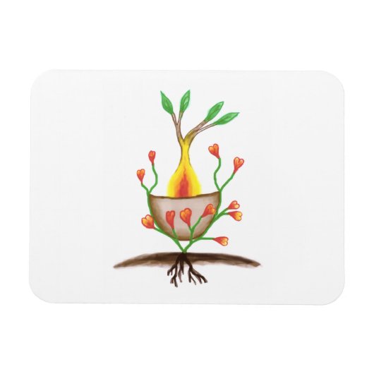 Magnet Flexible L'art Plante de l'enfant (Horizontal)