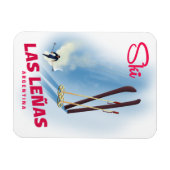 Magnet Flexible las leñas ski argentin (Horizontal)