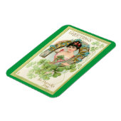 Magnet Flexible Lass irlandais avec aimant en fer à cheval (Côté Gauche)