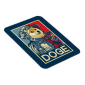 Magnet Flexible L'Astronaute Dogecoin Doge À La Cristophane De La  (Côté Droit)