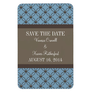 Magnet Flexible Lattice fantaisie Enregistrer l'aimant de date, bl