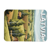 Magnet Flexible Latvia Countryside Travel (Horizontal)