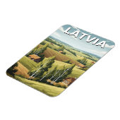 Magnet Flexible Latvia Countryside Travel (Côté Gauche)