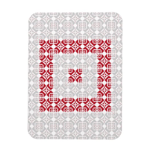 Magnet Flexible Latvian Morning SUN motif géométrique I (Vertical)