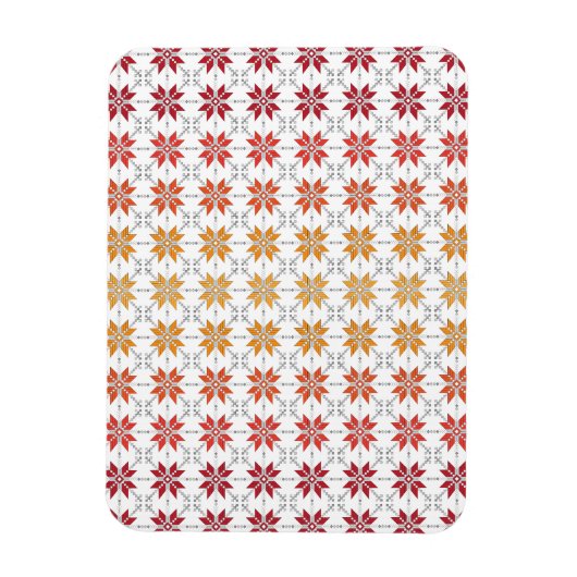 Magnet Flexible Latvian Morning SUN motif géométrique IV (Vertical)