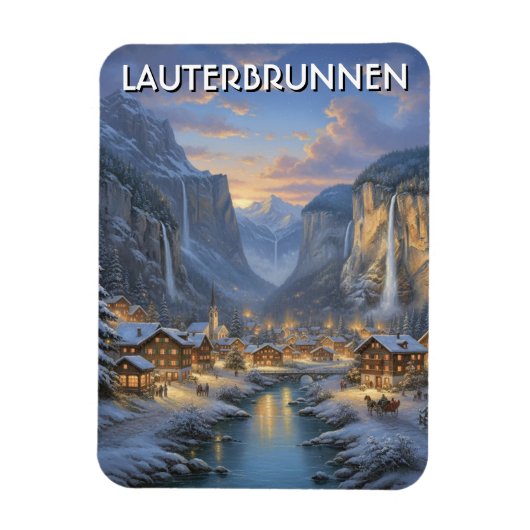 Magnet Flexible Lauterbrunnen Switzerland Travel (Vertical)
